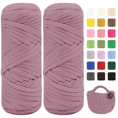 Produktbild von T-Shirt Garn 400g 2er Pack (je 200g/75m) Violettgrau