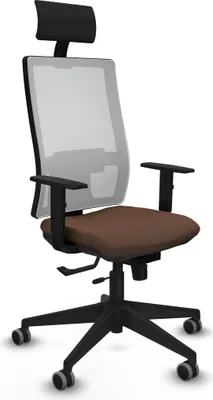 Obrázok produktu pre Kancelárske kreslo s opierkou hlavy Piqueras y Crespo 1D066G1 Tmavo hnedé