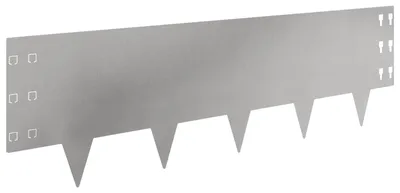 Produktbild von vidaXL Raseneinfassung 10 Stk. 100 x 30 cm Stahl Silber