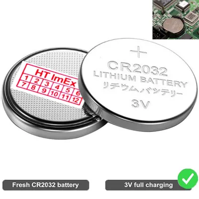 Produktbild von RTC CR2032 BIOS Batterie CMOS Knopfzelle Akku Battery mit Steckerkabel für Ersatz 2021 Ford Bronco OEM 3 Button Flip Key Fob remote N5F-A08TAA