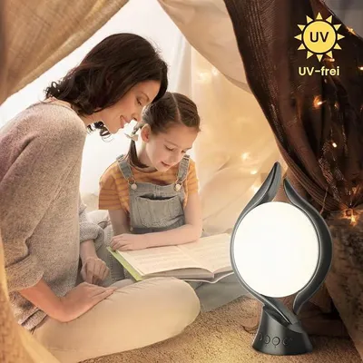 Produktbild von Tageslichtlampe 10000 Lux,Lichttherapielampe mit 3 Lichtfarben 4 Timer 5 einstellbare und Memoryfunktion Lichtintensität,Sonnenlicht Lampe für Hause