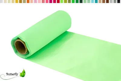 Produktbild von 9m Rolle Satin Tischband 30cm, Farbauswahl:mintgrün / mint 513