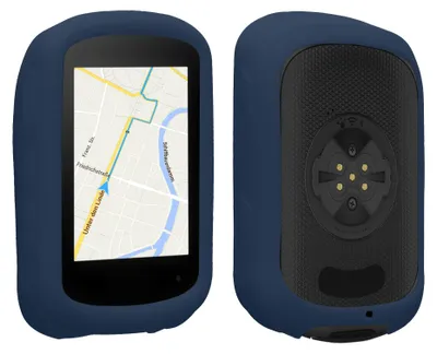 Produktbild von kwmobile Hülle kompatibel mit Garmin Edge 840 / Edge 540 - Silikon GPS Fahrrad Case Schutzhülle - in Dunkelblau