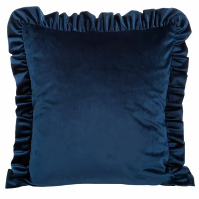 Obrázok produktu pre Zamatová obliečka na vankúš 25 45x45 cm námornícka modrá