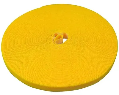 Productafbeelding van Label-The-Cable Roll, LTC PRO 1240, doppelseitige Klettbandrolle, 25 Meter gelb