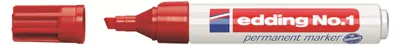 Produktbild von Edding No.1, Meißel, Rot, Aluminium, Multi, 1 mm, 5 mm