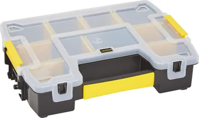Obrázok produktu pre Stanley STST1-70720, Box na malé súčiastky, Čierna, Priehľadná, 2,5 kg, Pánt, 295 mm, 215 mm
