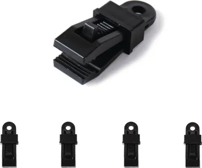 Produktbild von Befestigung Clips für Zeltteppiche - 4er Set Vorzeltteppich Clips Kunststoff