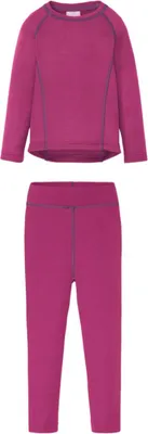 Produktbild von Crivit Mädchen Thermo Unterwäsche Lange Unterhose Langarm Oberteil Rosa 86-92