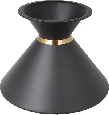 Zdjęcie produktu dla Metalowa rama stołu DIY w kształcie klepsydry Podstawa stołu H: 40 cm Czarny mat Bez blatu