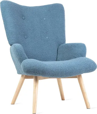 Produktbild von Křeslo obývací pokoj křeslo relaxační křeslo polohovací křeslo TV křeslo MOSS křeslo tmavě modrá 70x95cm HOMLA