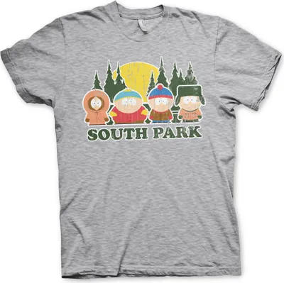Produktbild von South Park Distressed T-Shirt - X-Large - Heather-Grey
