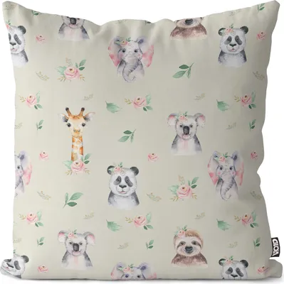 Produktbild von VOID Panda Giraffe Blumen Kissenbezug Kissenhülle Sofakissen Kissen Deko Outdoor-Kissen Dekokissen