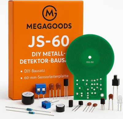 Produktbild von DIY-Metalldetektor Bausatz 60mm Sensor Platine 3V-5V Elektronik DE.