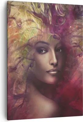 Produktbild von Bild auf Leinwand - Leinwandbild - Einteilig - frau gesicht - 50x70cm - Wand Bild - Wanddeko - Wandbilder - Leinwanddruck - Kunstdruck - Wanddekoration - Leinwand bilder - Wandbild - PA50x70-3736