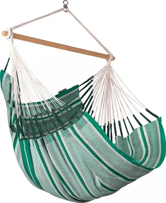 Produktbild von La Siesta Hängesessel HABANA Comfort agave grün Lounger aus Baumwolle Hängematte Hängestuhl