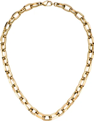 Produktbild von Halskette Kette Edelstahl gelbgoldfarben beschichtet 48 cm
