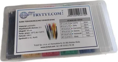 Produktbild von Schrumpfschlauch-Set, Farbmix (100 Stück) RT-BOX100-10MIX Trytyt