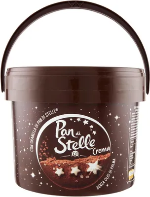 Produktbild von Pan di Stelle Crema Spalmabile Haselnuss Streichfähige Creme Sahne mit Kekskörnern 3Kg ohne Palmöl
