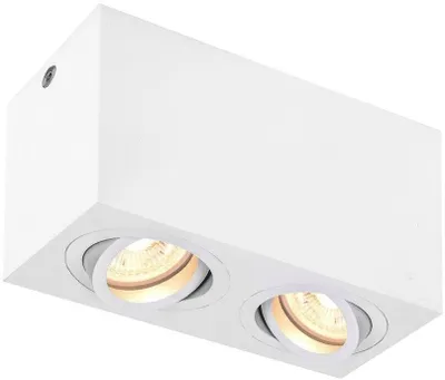 Image de Triledo Double plafonnier à 2 lampes blanc GU10
