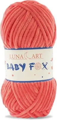 Obrázek produktu pro Luna Art Baby Fox Wool - měkká polyesterová příze na dětské oblečení, 100 g, korálová barva