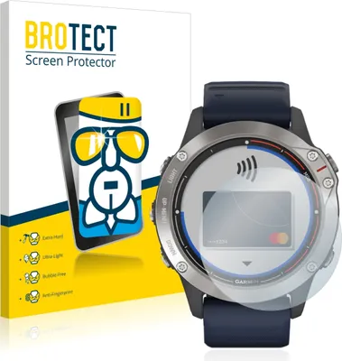 Produktbild von BROTECT Schutzglas für Garmin quatix 6 Schutzfolie Panzer Folie Glas Display Schutz klar