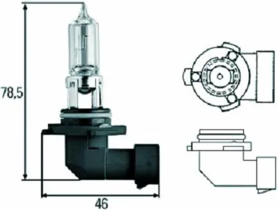 Produktbild von 1x DIEDERICHS HB4 Glühlampe Fernlicht 12V 51W P22d Halogen LID10029