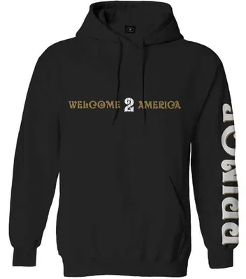 Imagen del producto de Prince Welcome 2 America (impresión frontal y en la manga) Sudadera negra L