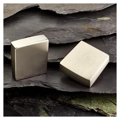 Produktbild von 10er Set Möbelknöpfe in Edelstahloptik, 16 mm Bohrlochabstand