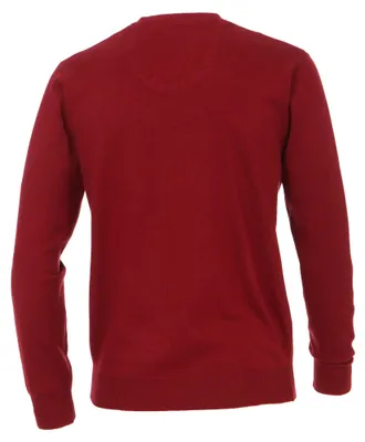 Produktbild von Redmond - Herren Pullover mit V-Ausschnitt in verschiedenen Farben (600), Größe:5XL, Farbe:Rot(58)