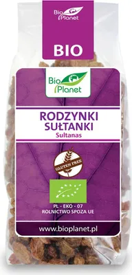 Produktbild von GLUTENFREIE SULTANA-ROSINEN  200 g –  PLANET