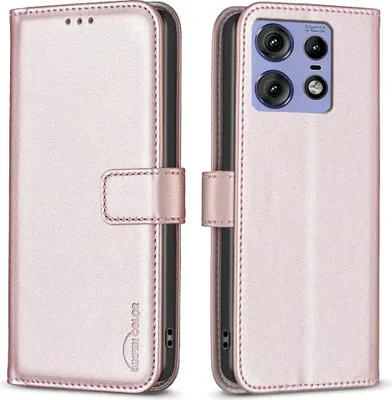 Produktbild von Motorola Edge 50 Pro Hülle - BINFEN Klapphülle - Roségold