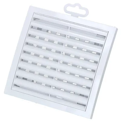 Image de Grille de ventilation - Ø 150 x 150 mm - Plastique - Blanc - Réglable
