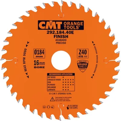Produktbild von CMT HM Kreissäge 184x16x2,6/1,6 Z=40 FÜR FORTGESCHRITTENE SCHNEIDEN 292.184.40E