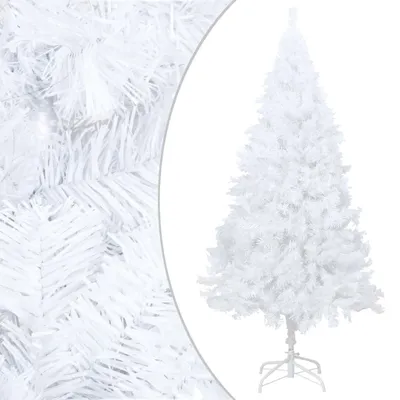 Zdjęcie produktu dla vidaXL Sztuczna choinka z oświetleniem i bombkami biała 150 cm