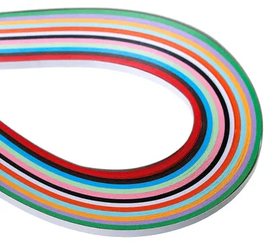 120 Quilling Streifen 52 cm x 3mm, multi