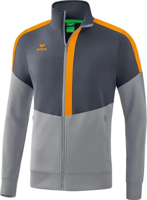 Produktbild von erima Squad Worker Jacke M slate grey/monument grey/new orange