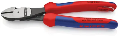 Obrázek produktu pro Knipex 74 02 200 T, Diagonální kleště, 4,2 mm, Chrom Vanadová ocel, Plast, Modrá, Červená, 200 mm