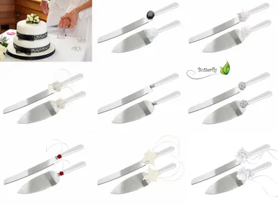 Immagine prodotto di Set per torte (coltello e sollevatore), Selezionare: non decorato / senza decorazione