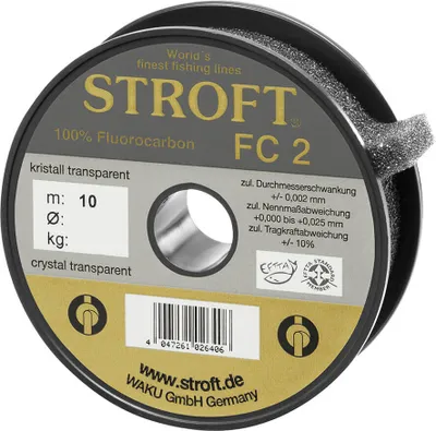 Zdjęcie produktu dla Żyłka STROFT FC2 Fluorocarbon 10m przypon 1,100mm 62kg