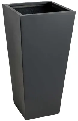Produktbild von VIVANNO Pflanzkübel Fiberglas CLASSIC Säule, Anthrazit matt - 35x35x70 cm