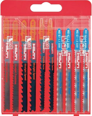 Produktbild von Hilti Stichsägeblätter Set SJB BC Set Holz Metall Kunststoff in Hilti Box (10 Sägeblätter)
