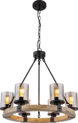 Produktbild von Globo Lighting Hängeleuchte Metall schwarz matt, 6x E27
