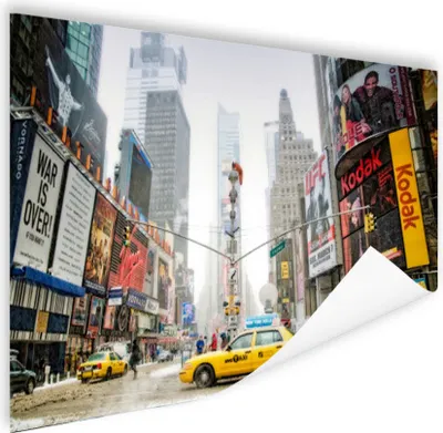 Produktbild von MuchoWow® Poster New York - Taxi - Architektur 120x80 cm - Bilder