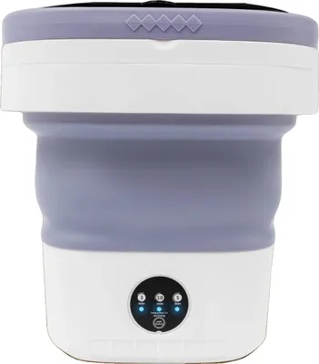 Produktbild von Mini-Waschmaschine, 12L Kapazität, 36W Leistung, 3 Reinigungsmodi, Geräuschpegel 30-40dB, faltbares Design