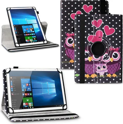 Produktbild von Universal Tablet Hülle 10 - 10.1 - 11 Zoll Tasche Schutzhülle 360° Drehbar CaseFarben:Motiv 4