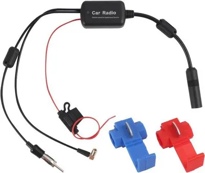 Obrázok produktu pre Zosilňovač signálu DAB, 12 V, prijímač FM, AM a DAB+ so zosilnením 22 dB, adaptér SMB podľa normy DIN