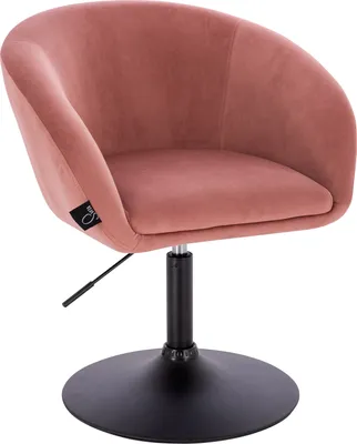 Produktbild von SVITA JAMAIKA Loungesessel Cocktailsessel Barsessel Clubsessel Polsterstuhl Tellerfuß mit Armlehnen Samt Altrosa