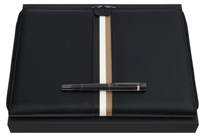 Produktbild von HUGO BOSS Set HUGO BOSS Black (tintenroller & A4 konferenzmappe)