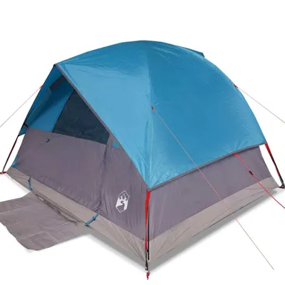 Immagine prodotto di Tenda da Campeggio a Cupola per 4 Persone Blu Impermeabile